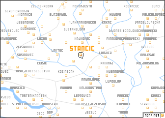 map of Stančić