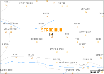 map of Stanciova