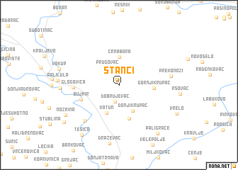 map of Stanci