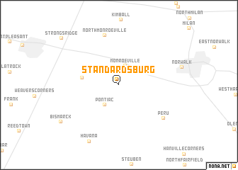 map of Standardsburg