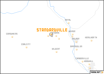 map of Standardville