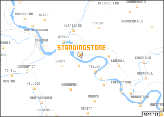 map of Standing Stone
