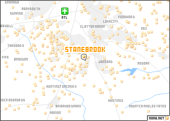 map of Stanebrook