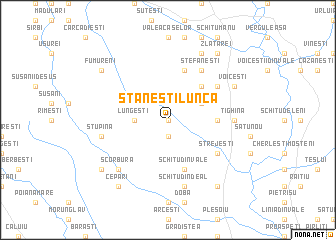 map of Stăneşti-Lunca