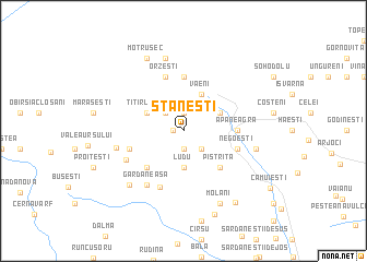 map of Stăneşti