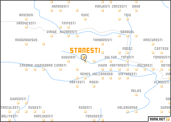 map of Stăneşti