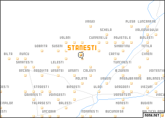 map of Stăneşti