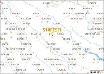 map of Stăneşti