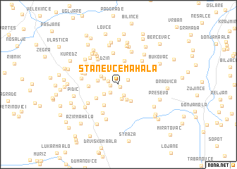 map of Stanevce Mahala