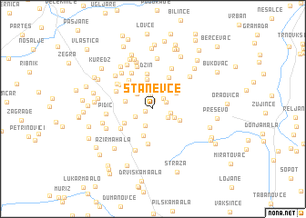 map of Stanevce