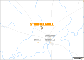 map of Stanfieldhill