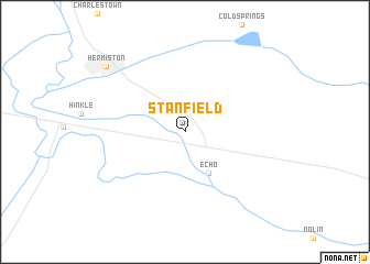 map of Stanfield