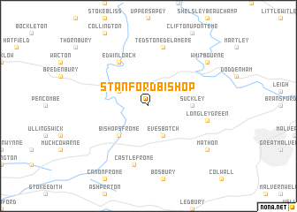 map of Stanford Bishop