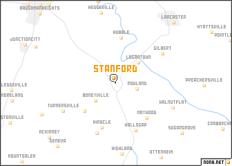 map of Stanford