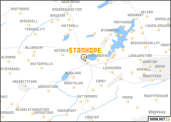 map of Stanhope