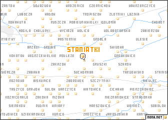 map of Staniątki