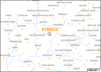 map of Staničić