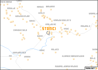 map of Stanići