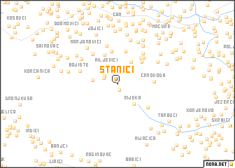 map of Stanići