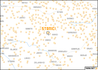 map of Stanići