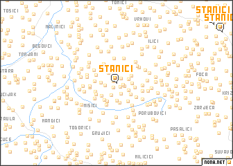 map of Stanići