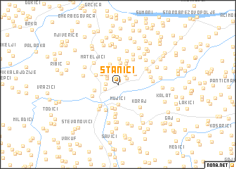 map of Stanići