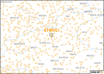 map of Stanići