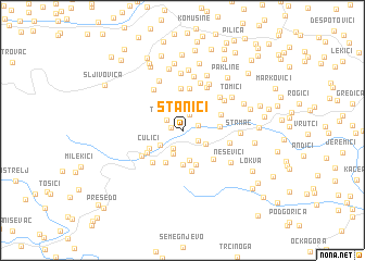 map of Stanići