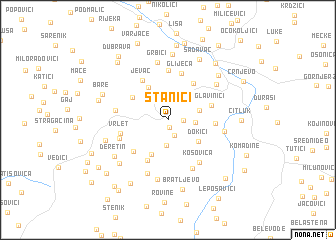 map of Stanići