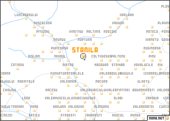 map of Stănila