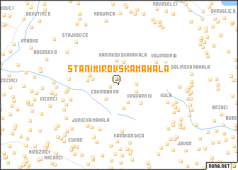map of Stanimirovska Mahala