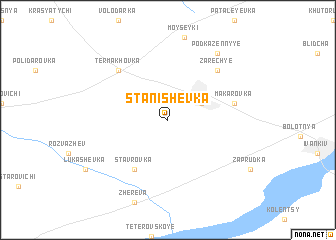 map of Stanishëvka