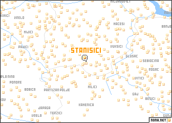 map of Stanišići