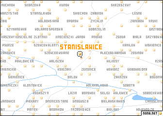 map of Stanisławice