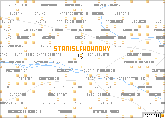 map of Stanisławów Nowy