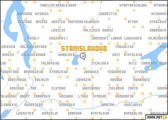 map of Stanisławowo