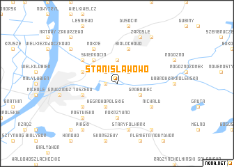 map of Stanisławowo