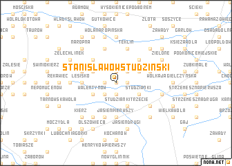 map of Stanisławów Studziński
