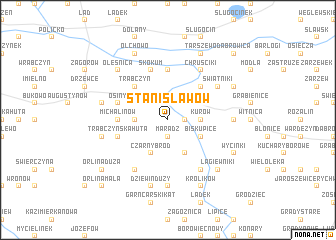 map of Stanisławów