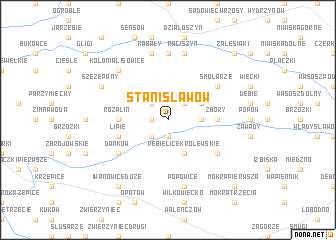 map of Stanisławów