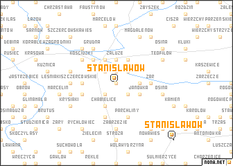 map of Stanisławów