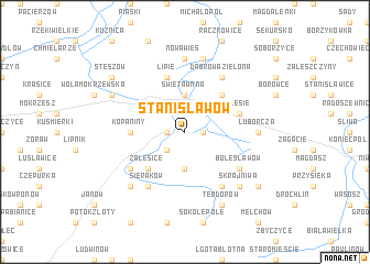 map of Stanisławów