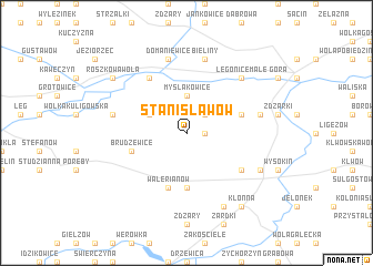 map of Stanisławów