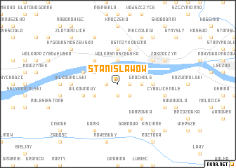 map of Stanisławów