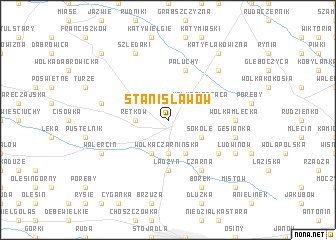 map of Stanisławów