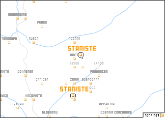 map of Stănişte