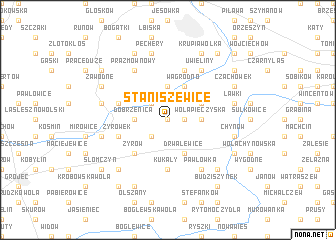 map of Staniszewice