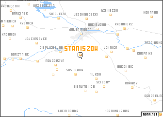 map of Staniszów