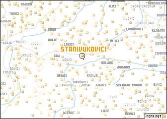 map of Stanivukovići