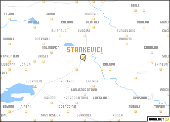 map of Stankeviči